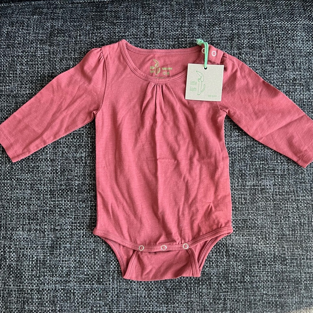 NWT Kate Quinn Puff Sleeve Bodysuit Size 12-18 Months